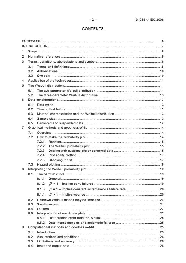 IEC 61649:2008 IEC 61649:2008 - Weibull analysis - Page 4 preview