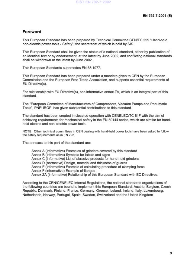 EN 792-7:2001 EN 792-7:2002 - Page 4 preview