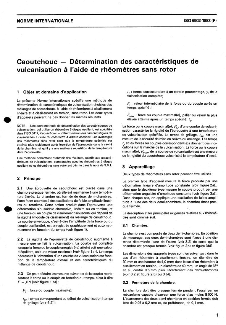 ISO 6502:1983 - Rubber — Measurement of vulcanization characteristics with rotorless curemeters
Released:12/1/1983
