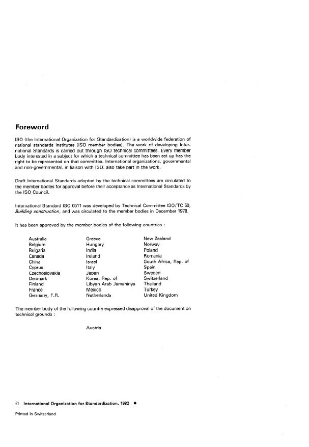 ISO 6511:1982 ISO 6511:1982 - Building construction -- Modular coordination -- Modular floor plane for vertical dimensions - Page 2 preview