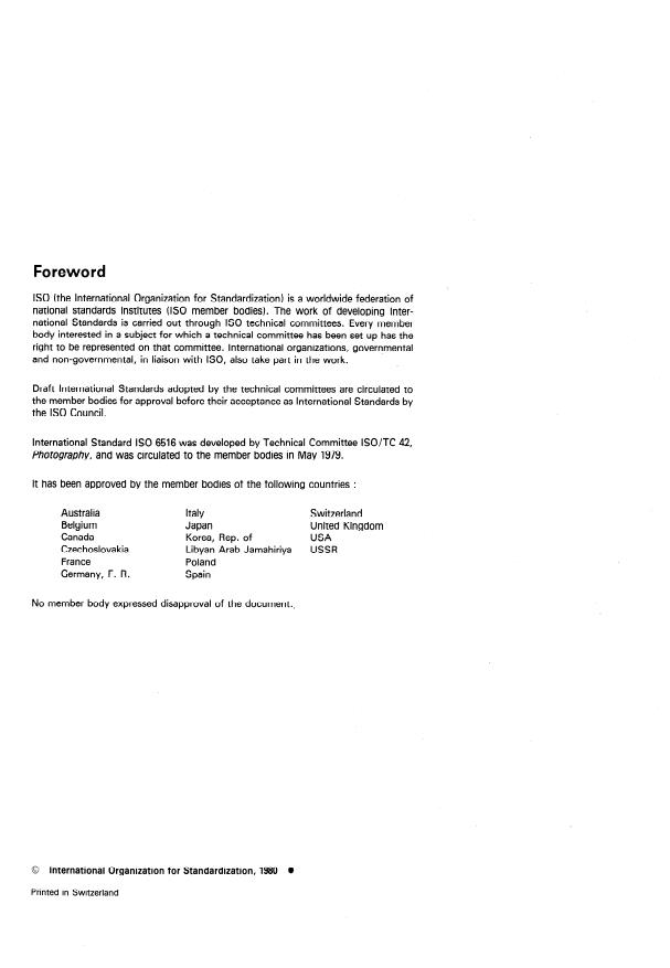 SIST ISO 6516:2011 ISO 6516:1980 - Photography -- Photographic lenses -- Distance scale markings - Page 2 preview