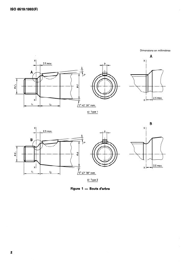 ISO 6519:1993 ISO 6519:1993 - Moteurs diesels -- Pompes d'injection de combustible -- Cônes pour bouts d'arbre et moyeux - Page 4 preview