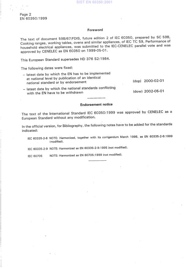 EN 60350:1999 EN 60350:2001 - Page 4 preview