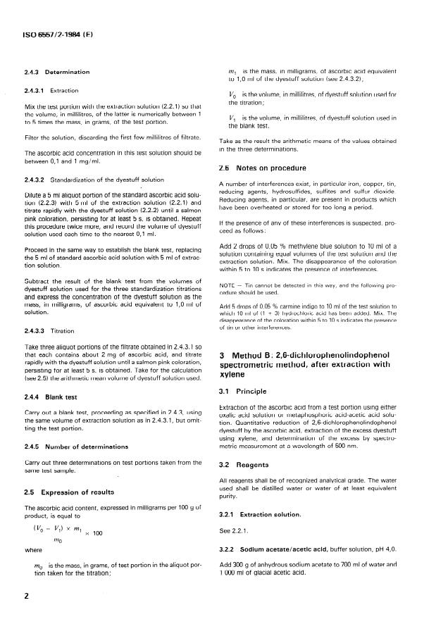 ISO 6557-2:1984 ISO 6557-2:1984 - Fruits, vegetables and derived products -- Determination of ascorbic acid content - Page 4 preview