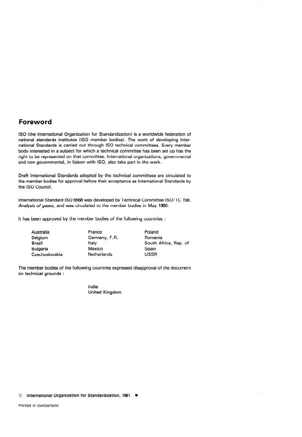 ISO 6568:1981 ISO 6568:1981 - Natural gas -- Simple analysis by gas chromatography - Page 2 preview