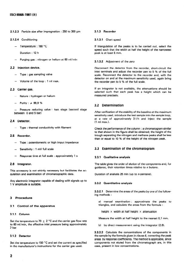 ISO 6568:1981 ISO 6568:1981 - Natural gas -- Simple analysis by gas chromatography - Page 4 preview