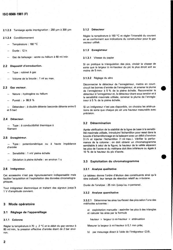 ISO 6568:1981 ISO 6568:1981 - Gaz naturel -- Analyse simple par chromatographie en phase gazeuse - Page 4 preview