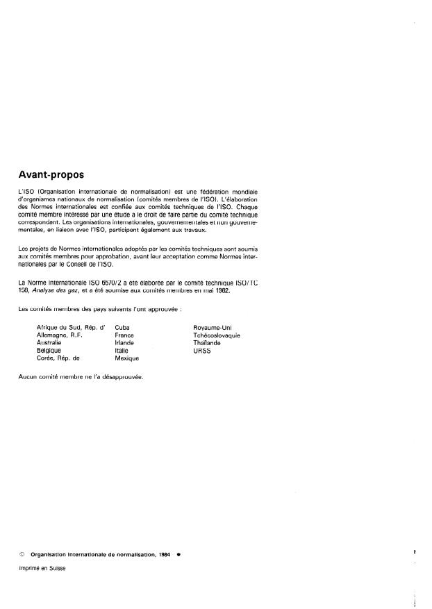 ISO 6570-2:1984 ISO 6570-2:1984 - Gaz naturel -- Détermination de la teneur en hydrocarbures liquides potentiels - Page 2 preview
