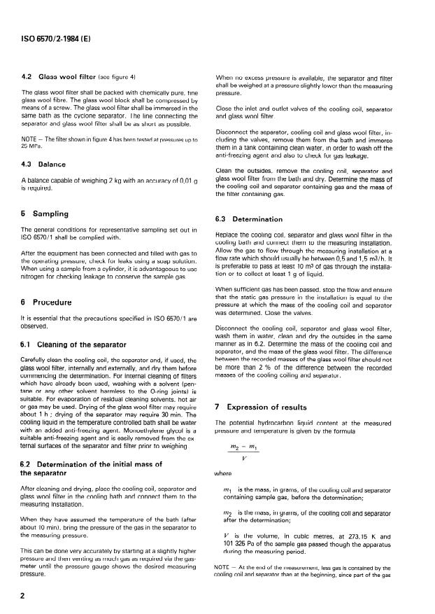 ISO 6570-2:1984 ISO 6570-2:1984 - Natural gas -- Determination of potential hydrocarbon liquid content - Page 4 preview