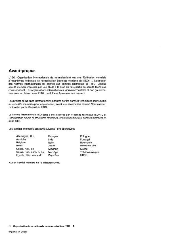 ISO 6582:1983 ISO 6582:1983 - Construction navale -- Commande numérique des machines -- Format ESSI - Page 2 preview