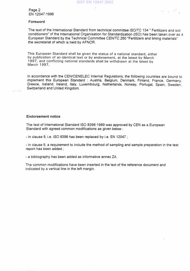 SIST EN 12047:2002 SIST EN 12047:2002 - Page 4 preview