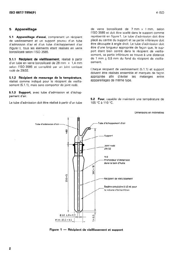 ISO 6617:1994 ISO 6617:1994 - Huile de graissage a base de pétrole -- Caractéristiques de vieillissement -- Détermination de l'augmentation du résidu de carbone Conradson apres oxydation - Page 4 preview