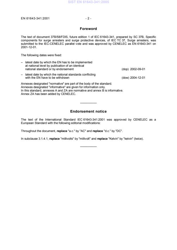 EN 61643-341:2001 EN 61643-341:2005 - Page 4 preview