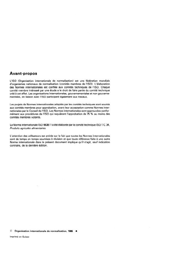 SIST ISO 6638-1:1995 ISO 6638-1:1985 - Produits dérivés des fruits et légumes -- Détermination de la teneur en acide formique - Page 2 preview