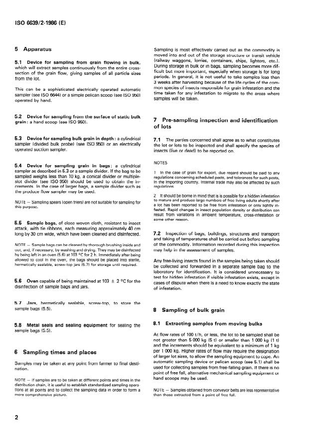 ISO 6639-2:1986 ISO 6639-2:1986 - Cereals and pulses -- Determination of hidden insect infestation - Page 4 preview