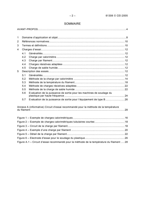IEC 61308:2005 IEC 61308:2005 - High-frequency dielectric heating installations - Test methods for the determination of power output - Page 4 preview