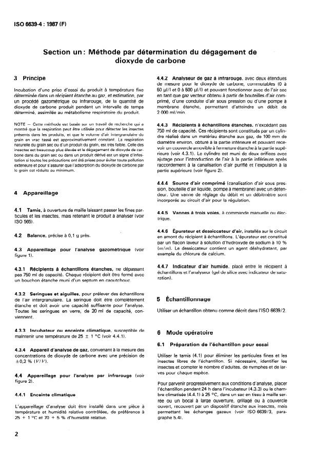 SIST ISO 6639-4:1997 ISO 6639-4:1987 - Céréales et légumineuses -- Détermination de l'infestation cachée par les insectes - Page 4 preview