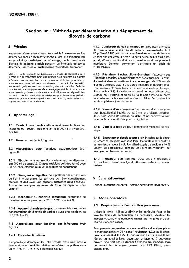 SIST ISO 6639-4:1997 ISO 6639-4:1987 - Céréales et légumineuses -- Détermination de l'infestation cachée par les insectes - Page 4 preview