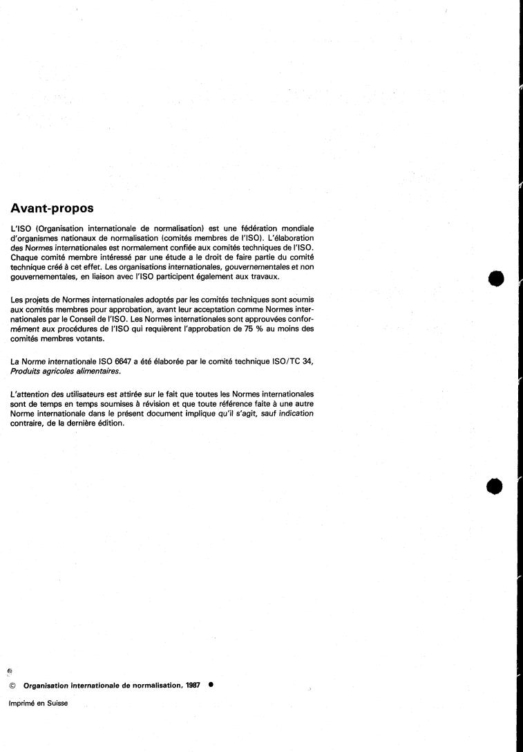 ISO 6647:1987 ISO 6647:1987 - Rice — Determination of amylose content
Released:4/23/1987 - Page 2 preview