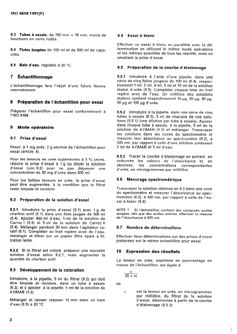 ISO 6654:1991 ISO 6654:1991 - Aliments des animaux — Détermination de la teneur en urée
Released:3/14/1991 - Page 4 preview