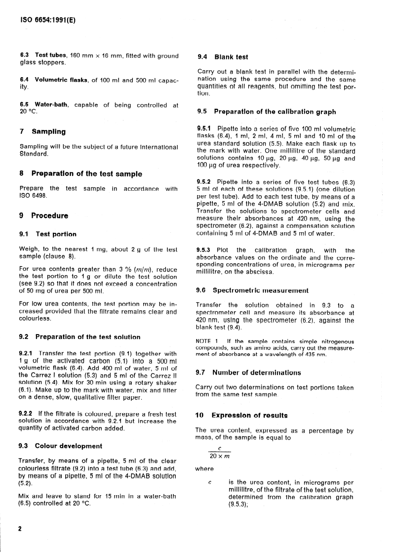 ISO 6654:1991 ISO 6654:1991 - Animal feeding stuffs — Determination of urea content
Released:3/14/1991 - Page 4 preview