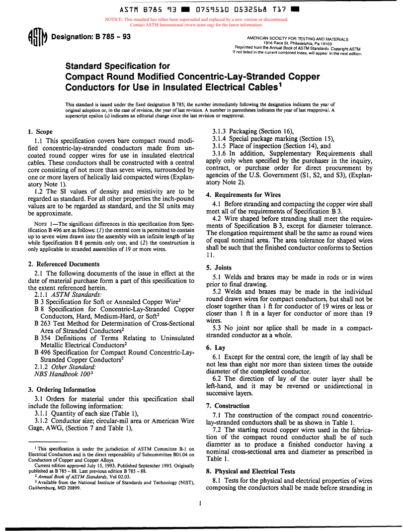 ASTM B785-93 - Standard Specification for Compact Round Modified ...