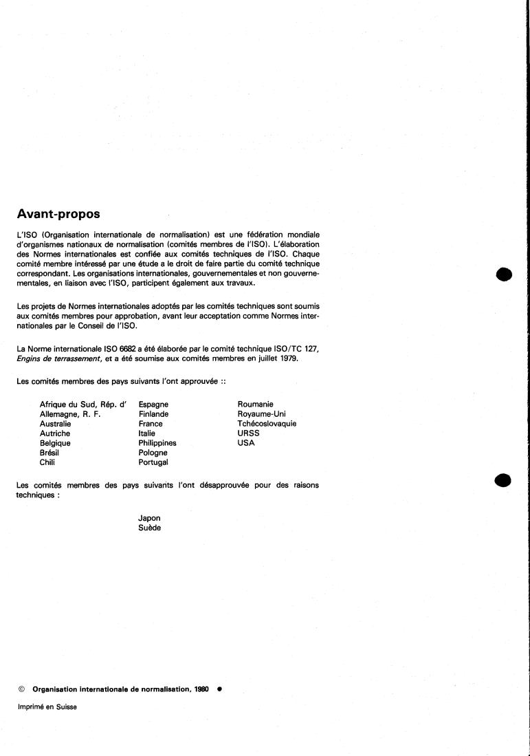 ISO 6682:1980 ISO 6682:1980 - Earth-moving machinery — Zones of comfort and reach for controls
Released:10/1/1980 - Page 2 preview