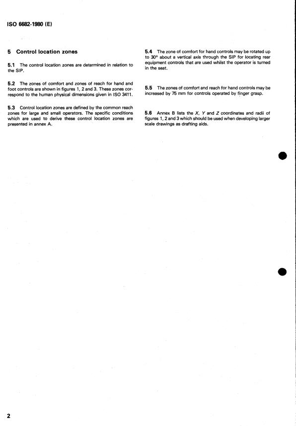 ISO 6682:1980 ISO 6682:1980 - Earth-moving machinery -- Zones of comfort and reach for controls - Page 4 preview