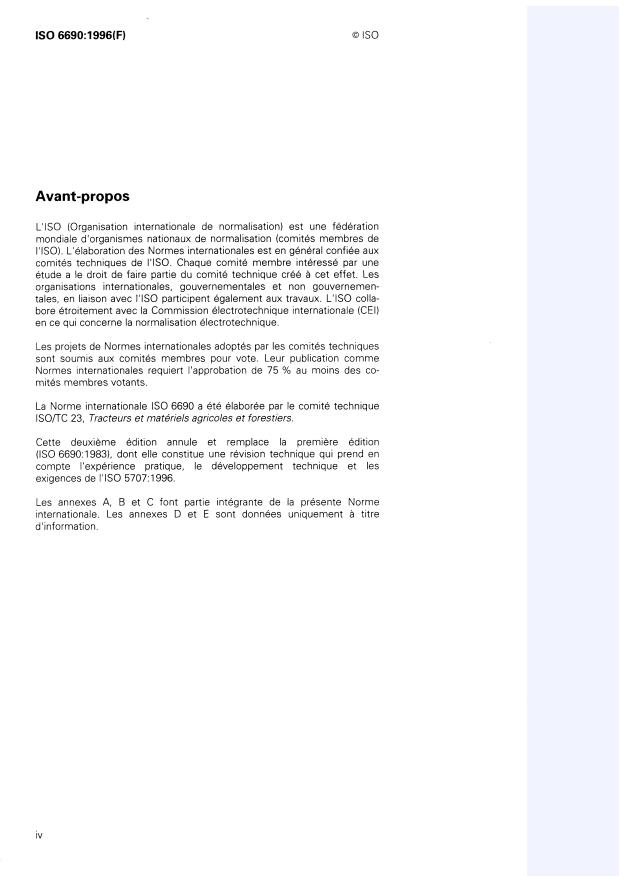 ISO 6690:1996 ISO 6690:1996 - Installations de traite mécanique -- Essais mécaniques de vérification - Page 4 preview
