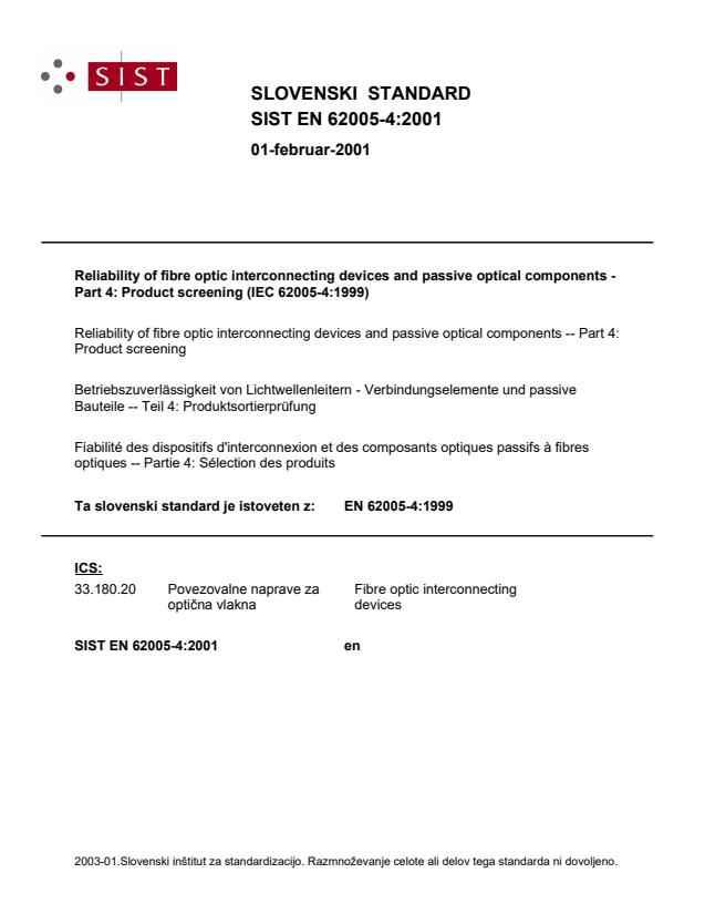 EN 62005-4:2001