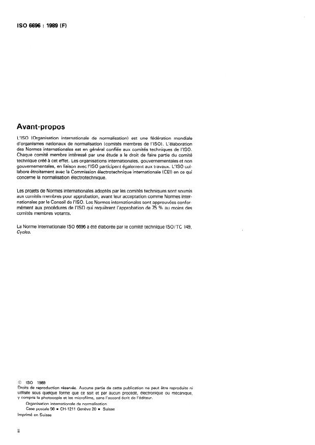 ISO 6696:1989 ISO 6696:1989 - Cycles -- Filetages utilisés dans les ensembles boîtes de pédalier - Page 2 preview