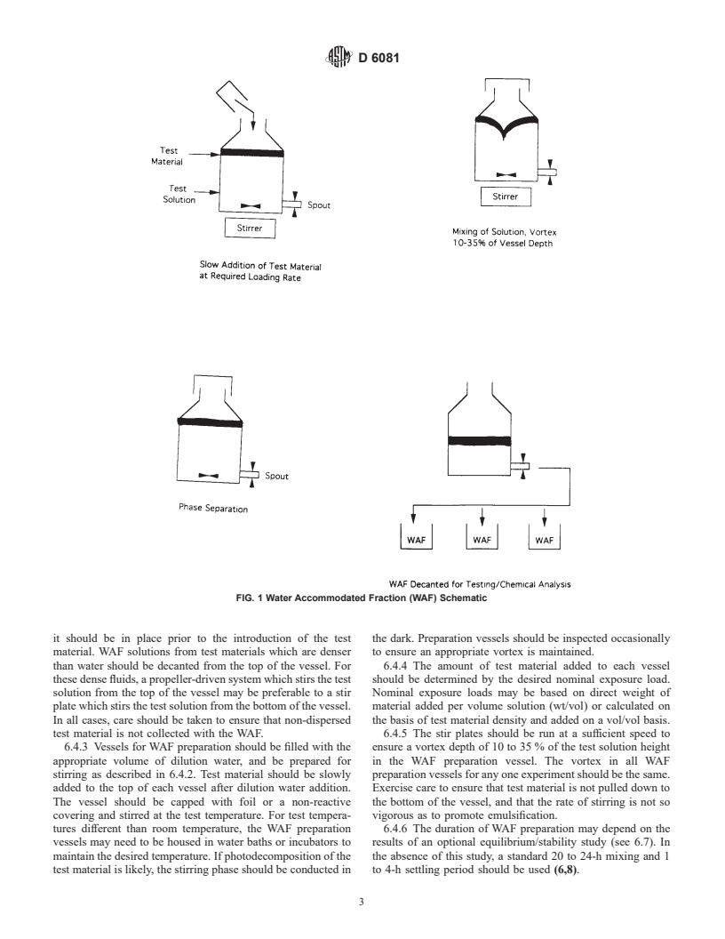 ASTM D6081-98 - Standard Practice for Aquatic Toxicity Testing of Lubricants: Sample Preparation and Results Interpretation