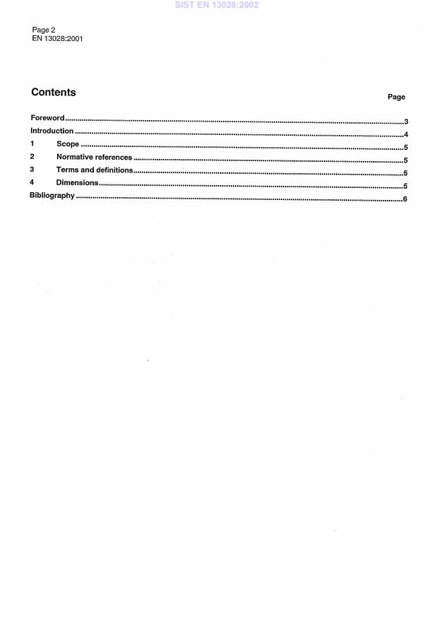 EN 13028:2001 EN 13028:2002 - Page 4 preview