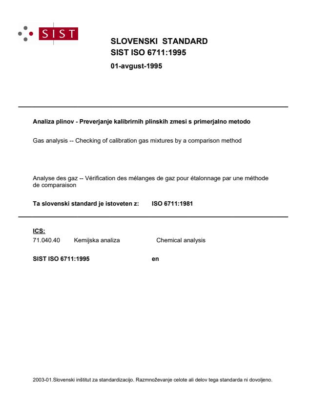 ISO 6711:1981 ISO 6711:1995 - Page 1 preview