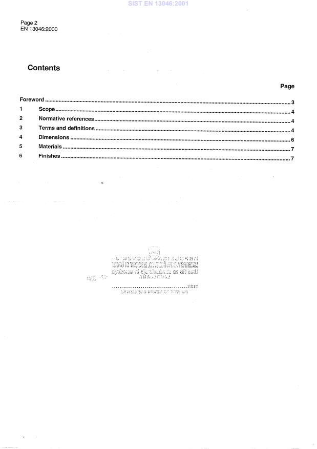 EN 13046:2000 EN 13046:2001 - Page 4 preview