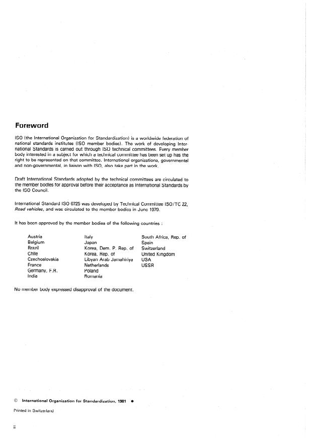ISO 6725:1981 ISO 6725:1981 - Road vehicles -- Dimensions of two-wheeled mopeds and motorcycles -- Terms and definitions - Page 2 preview