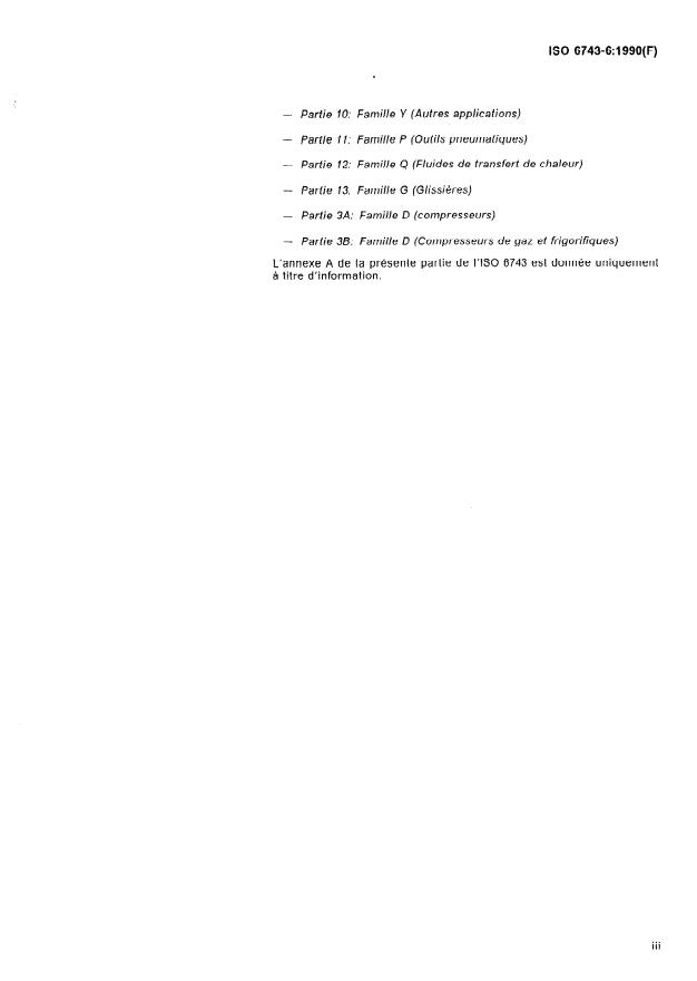 ISO 6743-6:1990 - Lubrifiants, huiles industrielles et produits connexes (classe L) -- Classification