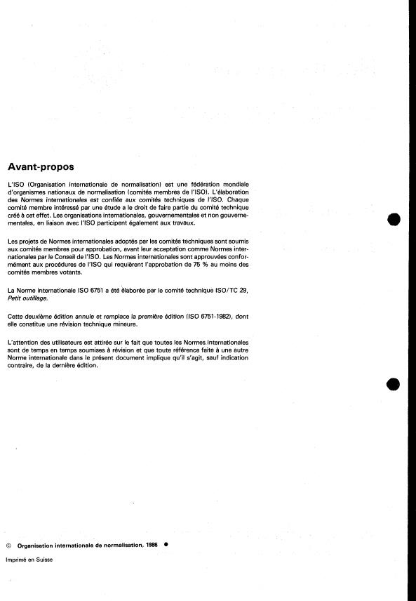 ISO 6751:1986 ISO 6751:1986 - Éjecteurs a tete cylindrique -- Dimensions - Page 2 preview
