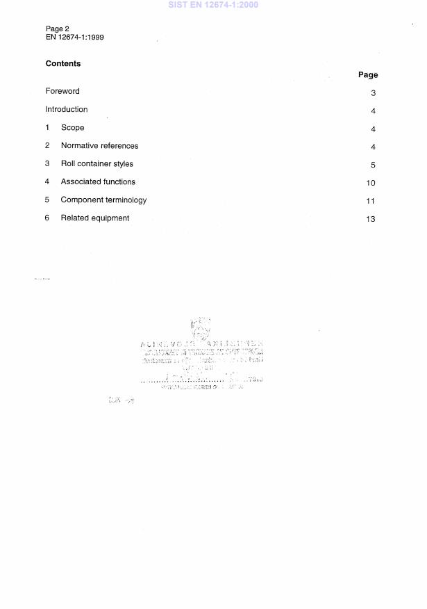 SIST EN 12674-1:2000 SIST EN 12674-1:2000 - Page 4 preview