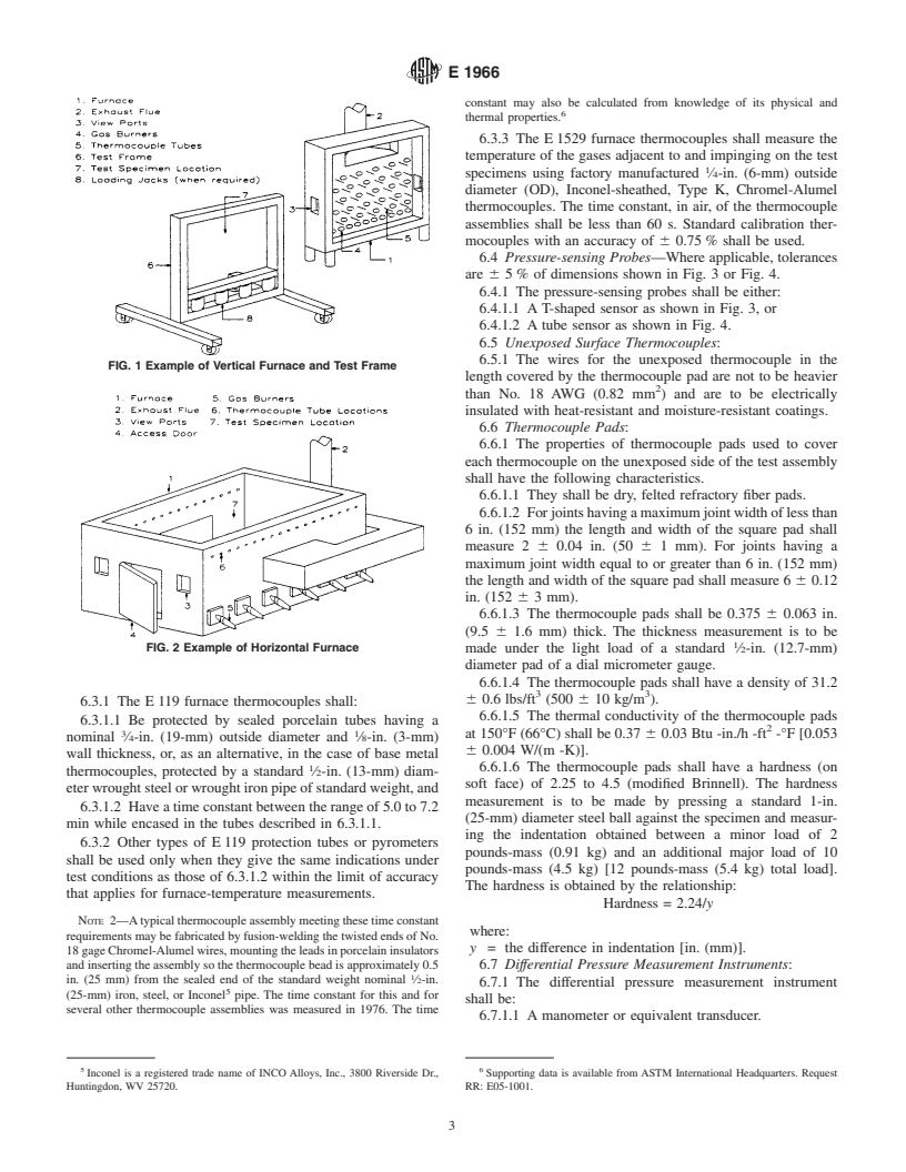 ASTM E1966-01 - Standard Test Method for Fire-Resistive Joint Systems