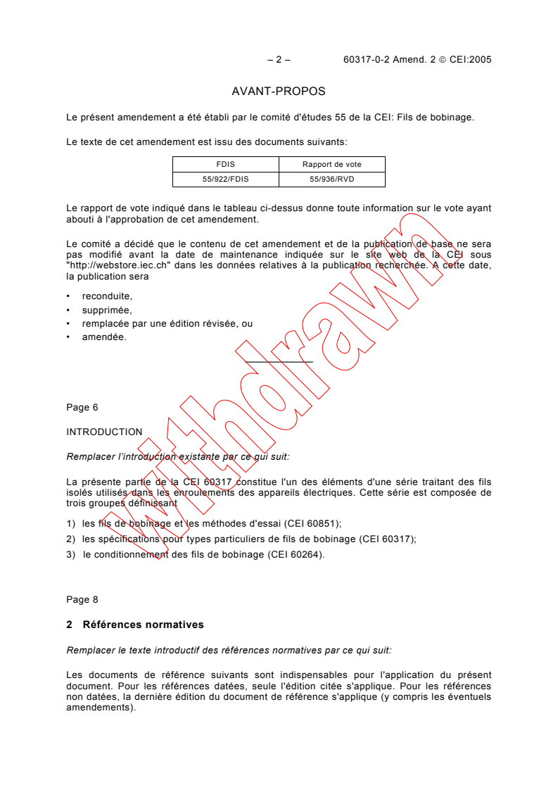 IEC 60317-0-2:1997/AMD2:2005 IEC 60317-0-2:1997/AMD2:2005 - Amendment 2 - Specifications for particular types of winding wires - Part 0-2: General requirements - Enamelled rectangular copper wire
Released:1/20/2005
Isbn:2831878233 - Page 2 preview
