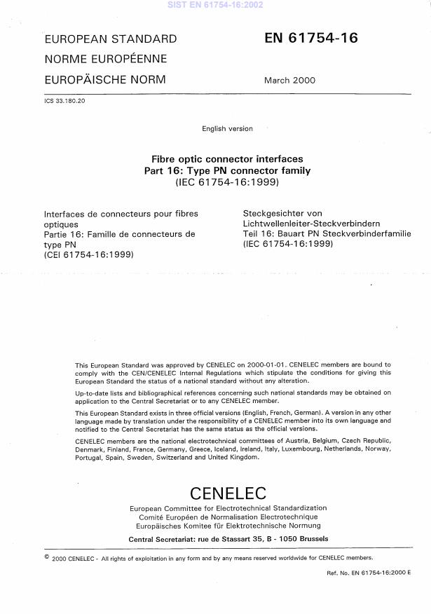 EN 61754-16:2002