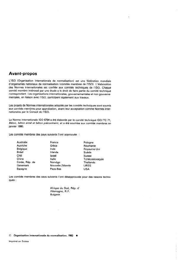 ISO 6784:1982 ISO 6784:1982 - Béton -- Détermination du module d'élasticité statique en compression - Page 2 preview