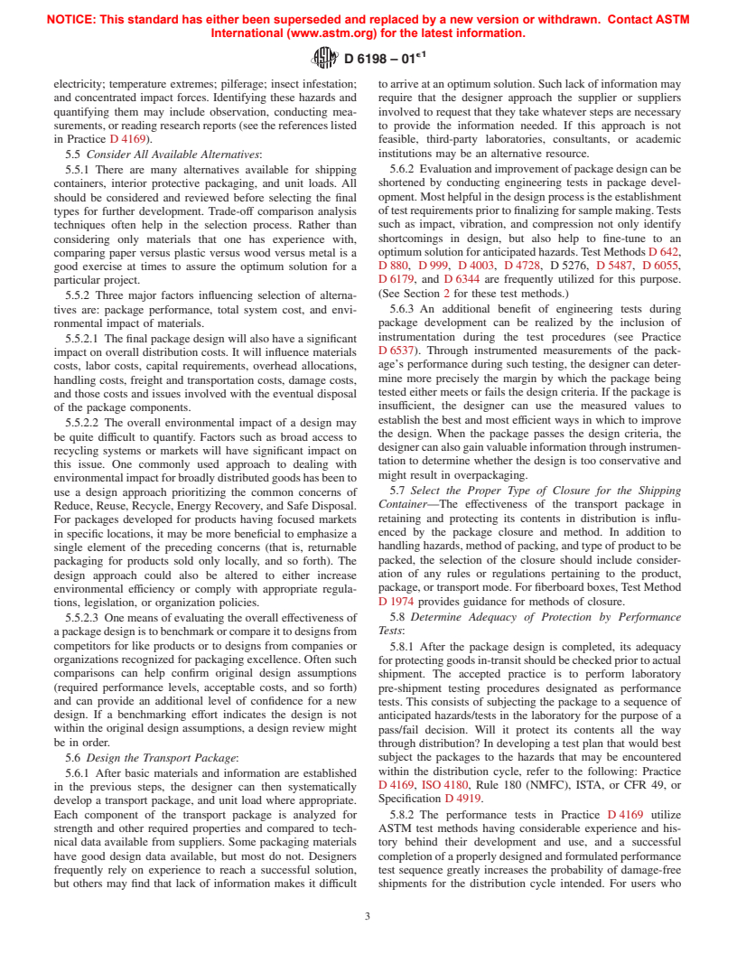 ASTM D6198-01e1 - Standard Guide for Transport Packaging Design