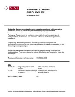 EN 13432:2001 - Page 1 preview