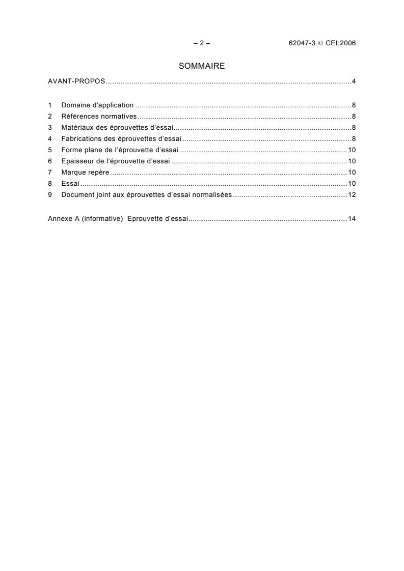 IEC 62047-3:2006 IEC 62047-3:2006 - Semiconductor devices - Micro-electromechanical devices - Part 3: Thin film standard test piece for tensile testing - Page 4 preview