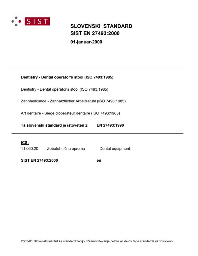 EN 27493:1990 EN 27493:2000