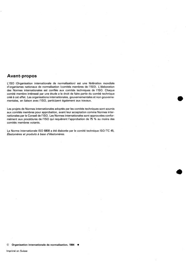 ISO 6808:1984 ISO 6808:1984 - Tuyaux en plastique pour aspiration et refoulement basse pression -- Liquides pétroliers -- Spécifications - Page 2 preview