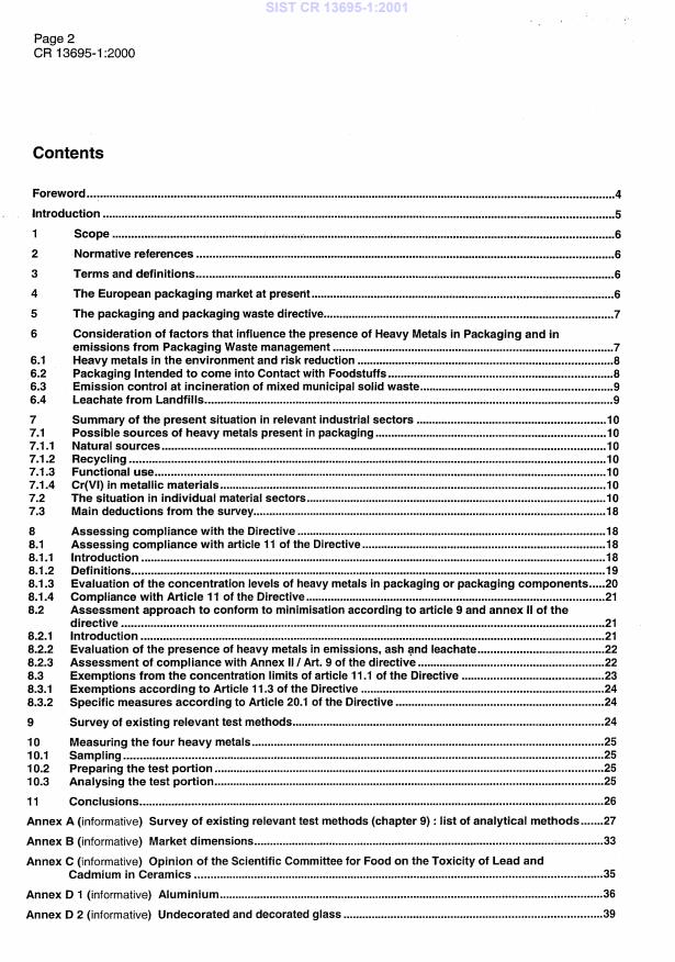 CR 13695-1:2000 CR 13695-1:2001 - Page 4 preview