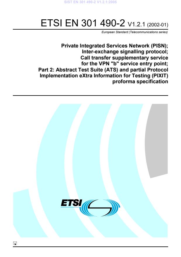 EN 301 490-2 V1.2.1:2005